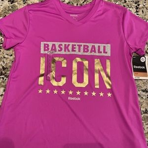 Reebok purple dri-fit ICON shirt